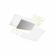 Top light Plafonnier moderne 1088/70-FO Verre Blanc et Feuille d'Or 4xE27 - jaune 8057094702985