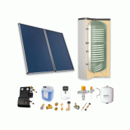 Astrea Pack B - CESI : 2 capteurs solaires fixation toiture inclinée + ballon préparateur ECS 300L double échangeur - Thermador - PSOLECSP23_0