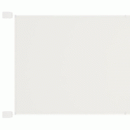 Auvent vertical Blanc 100x800 cm Tissu oxford Modèle Jardin Nu - 148161