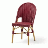 Bistromania Chaise de terrasse restaurant INDIANA - Rouge - EA103 Bistromania Chaise de terrasse restaurant INDIANA - Rouge - EA103