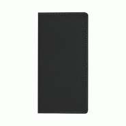 Bloc-notes noir en cuir synthétique recyclé - 8436569560723