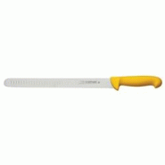 Couteau saumon 300 mm jaune - modèle Carbon - marque Comas - acier inoxydable Couteau saumon 300 mm jaune - modèle Carbon - marque Comas - acier inoxydable