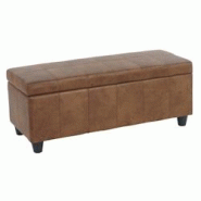 Décoshop26 - Banc banquette coffre de rangement synthétique marron vieilli 112x45x45cm BAN04005 - marron 3000058929336 Décoshop26 - Banc banquette coffre de rangement synthétique marron vieilli 112x45x45cm BAN04005 - marron 3000058929336