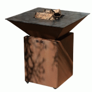 GRILLCHIC brasero cevenol corten normal carre 83 simple cuve - marron BRCOSCCE_83