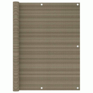 Helloshop26 - Écran de balcon brise pare vue protection confidentialité 120 x 500 cm PEHD taupe 02_0010375 - aluminium 3000568847762
