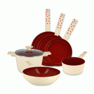 Menastyl - Set 6 pièces cerise en aluminium - 3256391059333