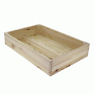 Plateau bois naturel L54xP36xH10cm