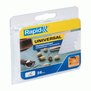 Rapid Lot de 10 Boîte de 46 bâtons de colle multi-usages, diam. 7 mm, long. 65 mm - transparent 40107350