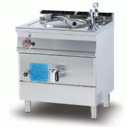 Redcook Plaque de cuisson directe à gaz avec cuve en acier inoxydable 50 LT. Structure en acier inoxydable. Dimensions 80x70,5 h 90 cm. Modèle PD50-