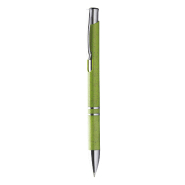 Stylo à bille - en paille de blé avec pièces métalliques - encre bleue - couleur vert Stylo à bille - en paille de blé avec pièces métalliques - encre bleue - couleur vert