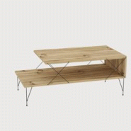 Table basse en aggloméré et métal Loire Hanah Home - beige 854KLN2824 Table basse en aggloméré et métal Loire Hanah Home - beige 854KLN2824