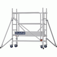 Échafaudage roulant aluminium DOCKER Mini - Hauteur de travail : 2,60 m - DUARIB - 7014001 Échafaudage roulant aluminium DOCKER Mini - Hauteur de travail : 2,60 m - DUARIB - 7014001