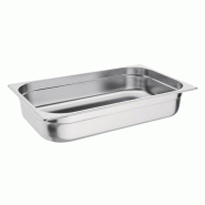 Bac Gastronorme inox GN 1/1 100mm - 530 x 100 x 325 mm - VOGUE - 0615402043649 Bac Gastronorme inox GN 1/1 100mm - 530 x 100 x 325 mm - VOGUE - 0615402043649