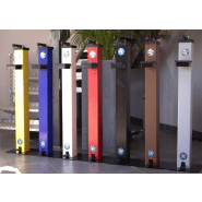 Borne métal à pédale, sans contact, avec réservoir pour solutions hydroalcooliques - BDSHA-UG01 Borne métal à pédale, sans contact, avec réservoir pour solutions hydroalcooliques - BDSHA-UG01