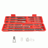 Coffret 12 pcs de Perçage, Pic et Burins Queue SDS+ "Spécial Maçonnerie" - 410320 - Beast - gris 5907698012375
