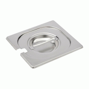 Couvercle inox avec encoche GN 1/6 - Gastro M - 8054615821811