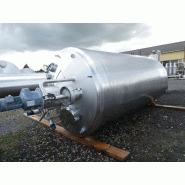 Cuve GOAVEC 12000 L - CUV380 - Inox 304L avec agitation tri-pâle Cuve GOAVEC 12000 L - CUV380 - Inox 304L avec agitation tri-pâle