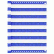 Helloshop26 - Écran de balcon brise pare vue protection confidentialité 90 x 500 cm PEHD bleu et blanc 02_0010127 - 3000544547761 Helloshop26 - Écran de balcon brise pare vue protection confidentialité 90 x 500 cm PEHD bleu et blanc 02_0010127 - 3000544547761