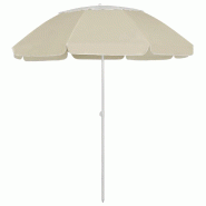 Helloshop26 - Parasol de plage jaune sable 300 cm 02_0008398 - jaune polyester 3000448682728