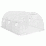 Helloshop26 - Serre tente abri plante fleur légumes 13,5 m² 450 x 300 x 200 cm blanc 02_0044440 - 3000220152920
