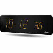 Horloge LED Style II 10 S, alimentation 230V, Radio ALS et DCF, LED jaune - BODET