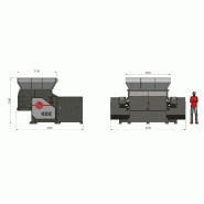 Modèle mr 48-200-broyeurs monoarbre