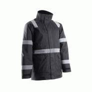 Parka - SECURITE - 300D Oxford enduit PU 100% PES + Matelassage 160g/m2 + Bandes réflectives - Noir - COVERGUARD | 5SEC010 Parka - SECURITE - 300D Oxford enduit PU 100% PES + Matelassage 160g/m2 + Bandes réflectives - Noir - COVERGUARD | 5SEC010