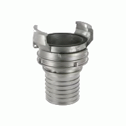 Raccord symétrique Guillemin à douille annelée avec oreilles - Inox - DN 100, DN Douille 110 mm - YGDAIX100V110_0