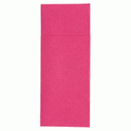 Serviette-étui pour couverts intissé fuchsia 33x40cm - par 700