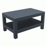 SIESTA EXCLUSIVE Table basse d'extérieur en rotin Monaco Lounge Gris Foncé - gris plastique polypropylène SP-SI-838DG SIESTA EXCLUSIVE Table basse d'extérieur en rotin Monaco Lounge Gris Foncé - gris plastique polypropylène SP-SI-838DG