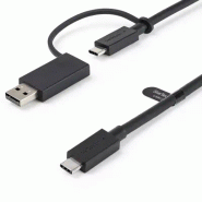 StarTech Cble USB-C de 1m avec Adaptateur USB-A Dongle
