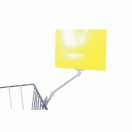 Support affichette articulé avec pince 11 x5 cm - par 10