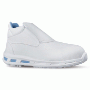 U-Power - Chaussures de sécurité basses hydrofuges et antidérapantes GLACE - Environnements humides - S2 SRC #ffffff Taille 47 - 47 blanc matière