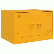 VidaXL Table basse Jaune moutarde 67x50x44 cm acier Modèle Floriane Horizon - 841730