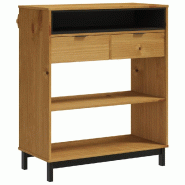 VidaXL Table de bar FLAM 92x45x110 cm bois massif Pin Modèle Helios Horizon Plus - 357824