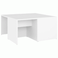 VidaXL Tables basses 4 pcs blanc 33x33x33 cm bois d'ingénierie Modèle Atlas Infinite Plus - 806813