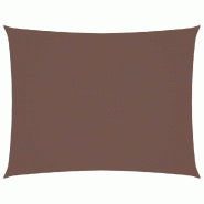 VidaXL Voile de parasol tissu oxford rectangulaire 3,5x5 m marron Modèle Soleil Zeta Prime - marron 135820