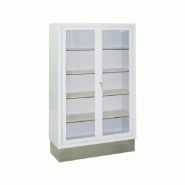 Armoire vitrine 2 portes vitrée 90x150x35cm