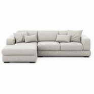 ATELIER Canapé tissu White Angle Gauche Tissu Gris Clair ATELIER Canapé tissu White Angle Gauche Tissu Gris Clair