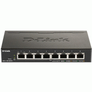 D-Link DGS-1100-08PV2 Commutateur Gigabit EasySmart L2 PoE à 8 ports - noir DGS-1100-08PV2/E