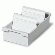 Exacompta Bac pour 1200 fiches A6 paysage, coloris gris lumière - 9002493065864