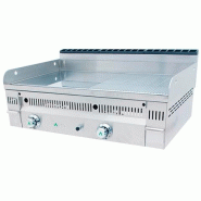 Fry-Top à gaz EURO-CROM semi-rainurée en CHROME - L900 | Mainho - PCR90N