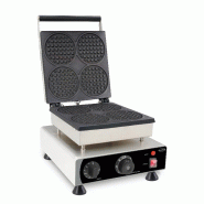 Gaufrier 4pcs gaufres rondes l305 7540.0080 COMBISTEEL