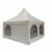 Gazebo Tente Pagode 4 4 m Toile PVC 650 g Parois Latérales Inclus Public - FLPAGODA4X4