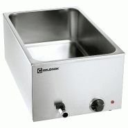GOLDINOX Bain marie professionnel avec robinet de vidange GN 1/1 - inox 3701770824649_0