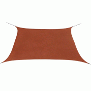 Helloshop26 - Voile toile d'ombrage parasol tissu oxford carré terre cuite 2 x 2 m  02_0009547 - inox 3000515782726