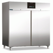 KLIMAITALIA Congélateur inox 1400 litres ventilés. Dégivrage auto. LED et serrure. T° -22°C/-18°C. Dim. LxSx H 148x83x201 cm. AXF1500BT - 4539
