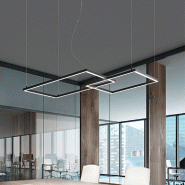 Lustre Suspendu Led Cross 6593 N Ct Perenz - noir 8023559514974