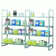 Module d'extension pour rayonnage en acier galvanisé à chaud 13/20 - 4 niveaux - 1320mm x 630mm x 2000mm