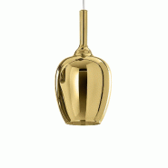 Ofelia Lampe À Suspension S/10 Miroir Or - Verre Borosilicate G9, Câble 3M, Style Luxueux Et Elégant Gea Luce - doré OFELIA S/10 - ORO SPECCHIATO